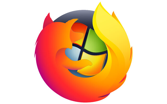 Firefox logo with Windows 7